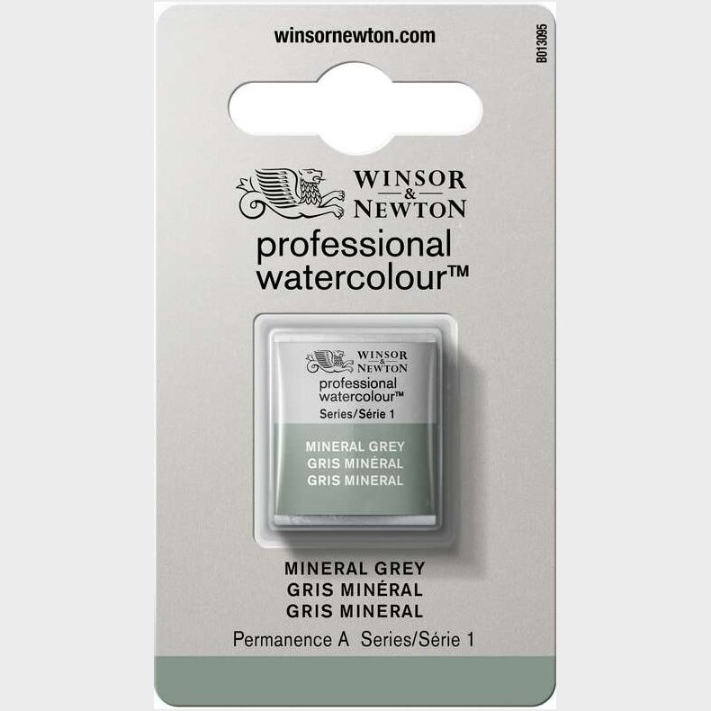 Winsor & Newton - Akvarelfarve 1/2 Pan - Mineral Grey
