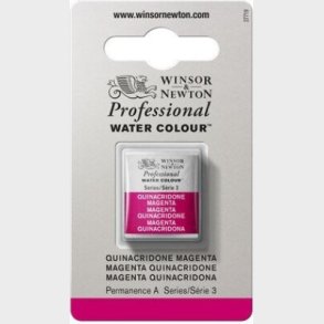 Winsor & Newton - Akvarelfarve 1/2 Pan - Quinacridone Magenta