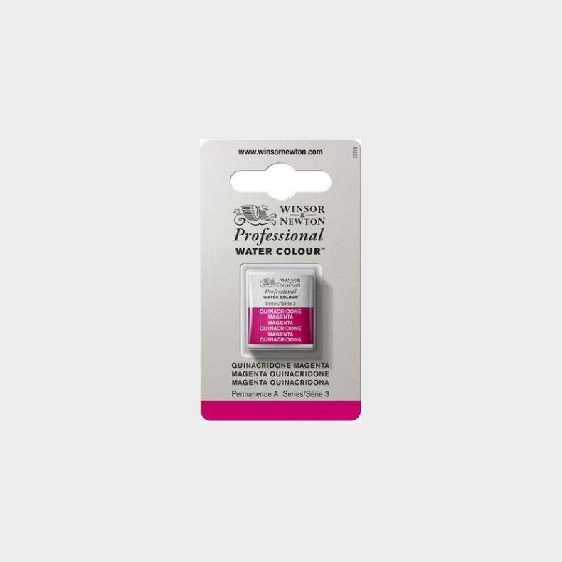 Winsor & Newton - Akvarelfarve 1/2 Pan - Quinacridone Magenta