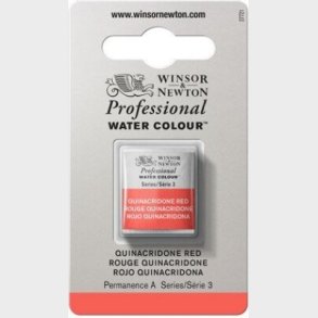 Winsor & Newton - Akvarelfarve 1/2 Pan - Quinacridone Red