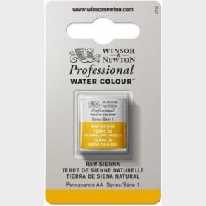 Winsor & Newton - Akvarelfarve 1/2 Pan - Raw Sienna