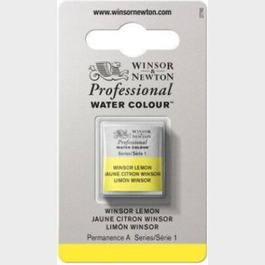 Winsor & Newton - Akvarelfarve 1/2 Pan - Winsor Lemon