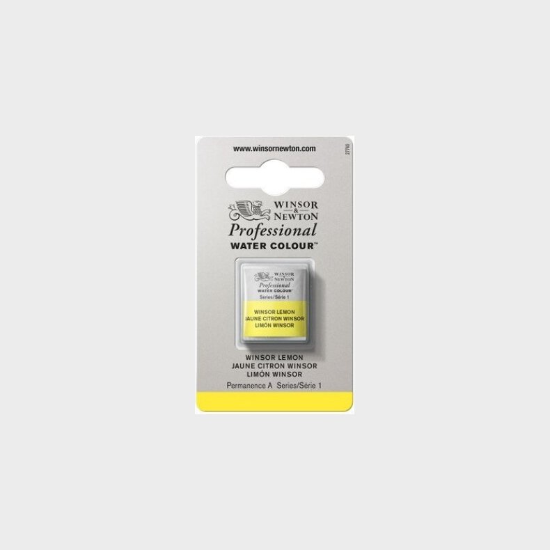 Winsor & Newton - Akvarelfarve 1/2 Pan - Winsor Lemon