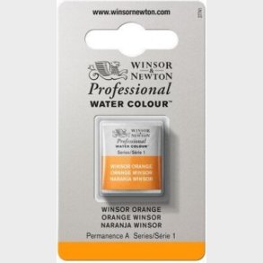 Winsor & Newton - Akvarelfarve 1/2 Pan - Winsor Orange