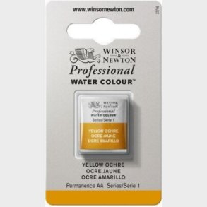 Winsor & Newton - Akvarelfarve 1/2 Pan - Yellow Ochre