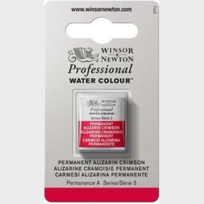 Winsor & Newton - Akvarelfarve 1/2 Pan - Permanent Alizarin Crimson