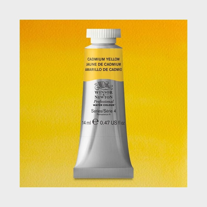 Winsor & Newton - Akvarelfarve - Cadmium Yellow 14 Ml