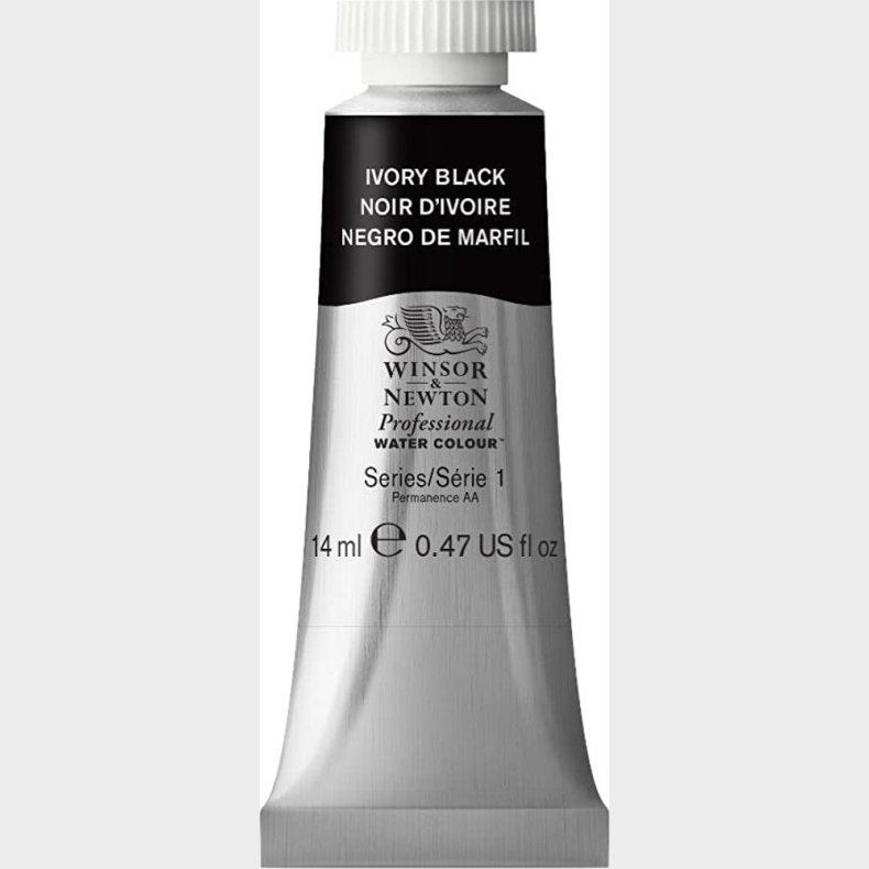 Winsor & Newton - Akvarelfarve - Ivory Black 14 Ml