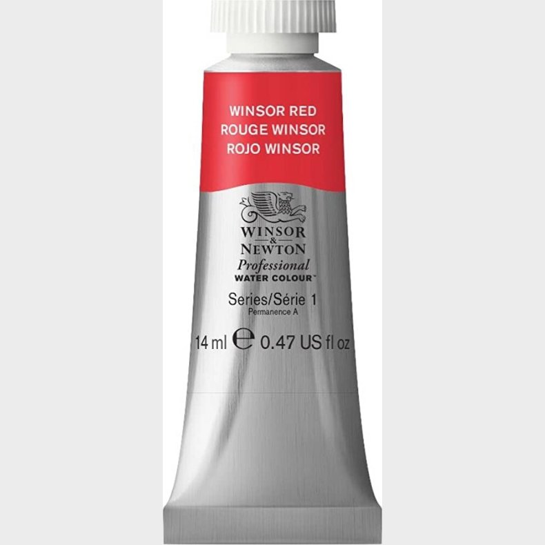 Winsor & Newton - Akvarelfarve - Winsor Red 14 Ml