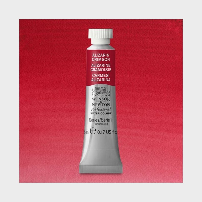Winsor & Newton - Akvarelfarve - Alizarin Crimson 37 Ml