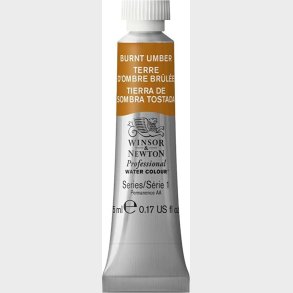 Winsor & Newton - Akvarelfarve - Burnt Umber 5 Ml