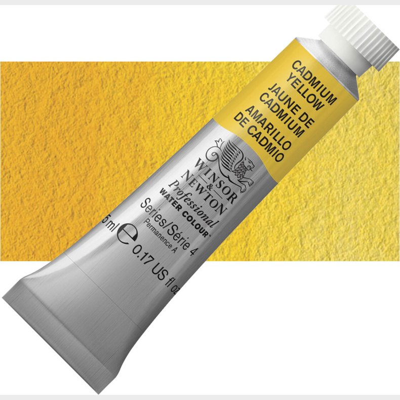 Winsor & Newton - Akvarelfarve - Cadmium Yellow 5 Ml