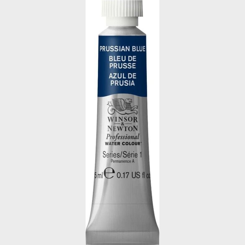 Winsor & Newton - Akvarelfarve - Prussian Blue 5 Ml