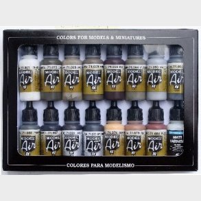 Vallejo - Model Air Maling S�t - Weathering - 16x17 Ml