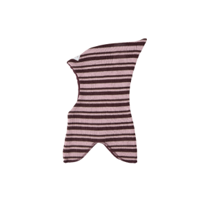 Racing Kids Vinter Elefanthue Stribet Wine Yard/ Old Rose - Racing kids elefanthue - Legekammeraten.dk