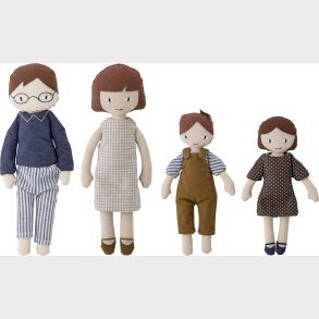 Bloomingville Mini - Webster Kludedukker - Brun - Bomuld - 4 Stk