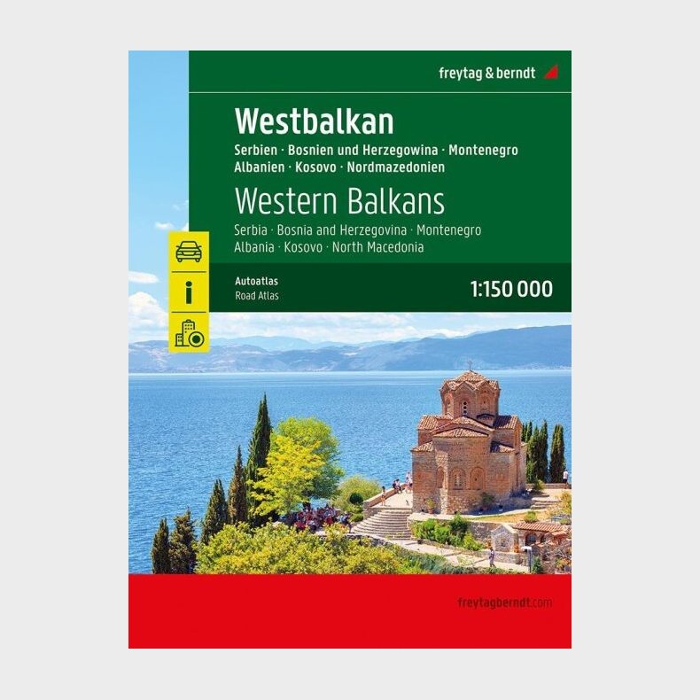 Freytag & Berndt - Western Balkans Road Atlas - 1:150 000 - English book