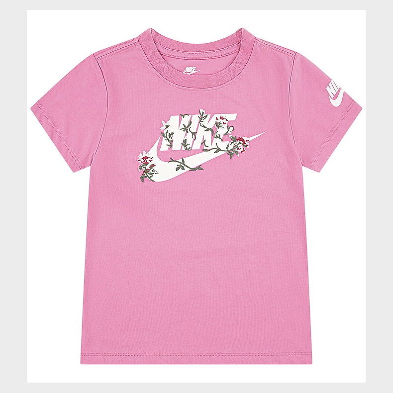 Nike T-shirt - Floral - Magic Flamingo