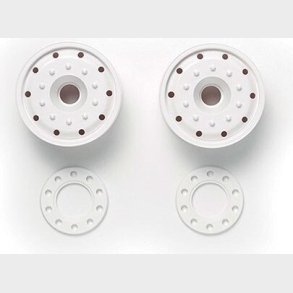 Wheels (30mm Width/ball Bearing) White - 56544 - Tamiya