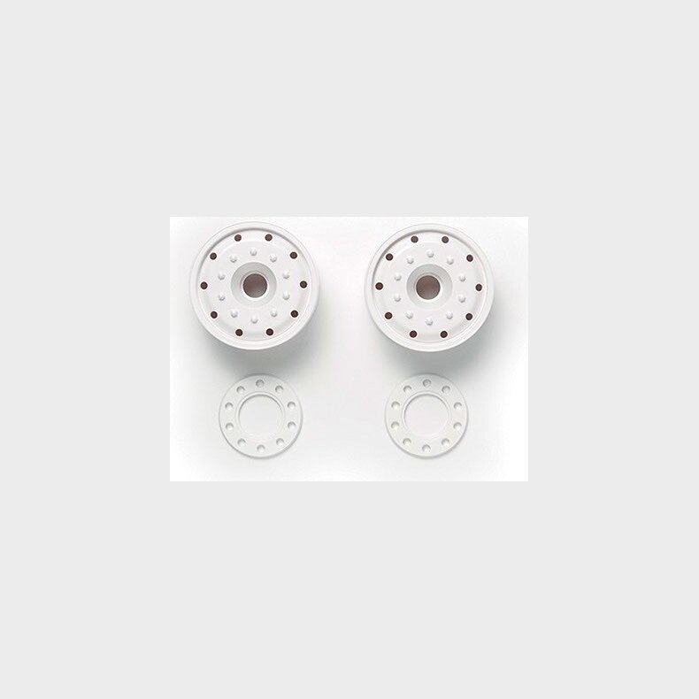 Wheels (30mm Width/ball Bearing) White - 56544 - Tamiya