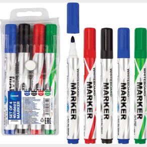 Whiteboardmarker Medium 4 Stk - Centrum