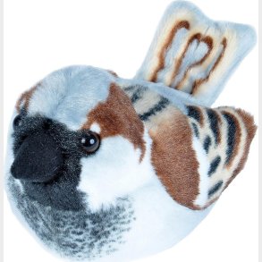 Wild Republic - Plys Bird With Sound 18 Cm Grspurv