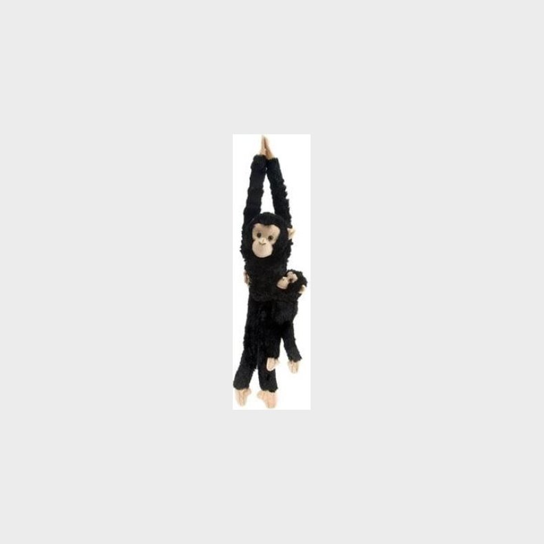 Wild Republic - Plys Hanging Monkeys Chimpanse Med Baby