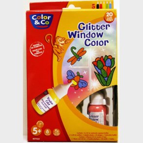 Vinduesmaling Med Glimmer - Lefranc Bourgeois - 5 Stk