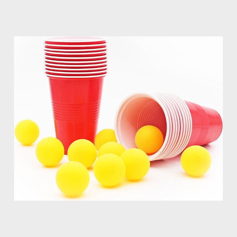Winkee - Beer Pong S�t - Classic Beer Pong - 20 Cups And 10 Balls