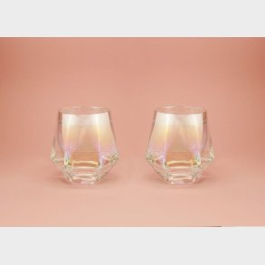 Winkee - Diamond Glasses Set Of 2 - Glas