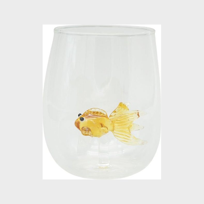 Winkee - Drikkeglas - Handmade Glasses Goldfish