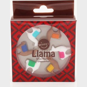 Winkee - Drinks Mark�rer - Llama Glass Markers