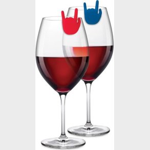 Winkee - Drinks Mark�rer - Rock Hand Glass Marker - Set Of 8