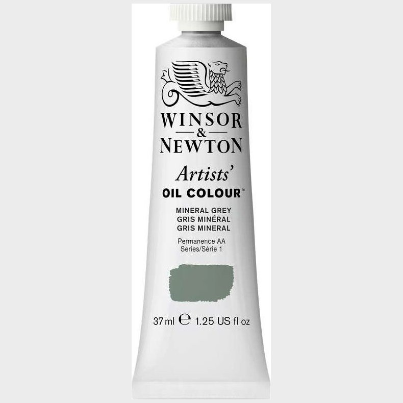 Winsor & Newton - Artists Oil - Oliemaling - 37 Ml - Mineral Grey