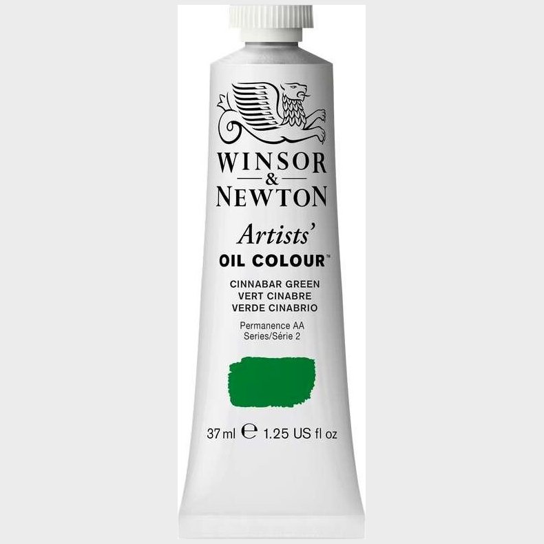 Winsor & Newton - Artists Oil - Oliemaling - 37 Ml - Cinnabar Green