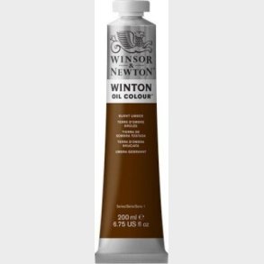 Winsor & Newton - Oliemaling - Winton - Burnt Umber 200 Ml