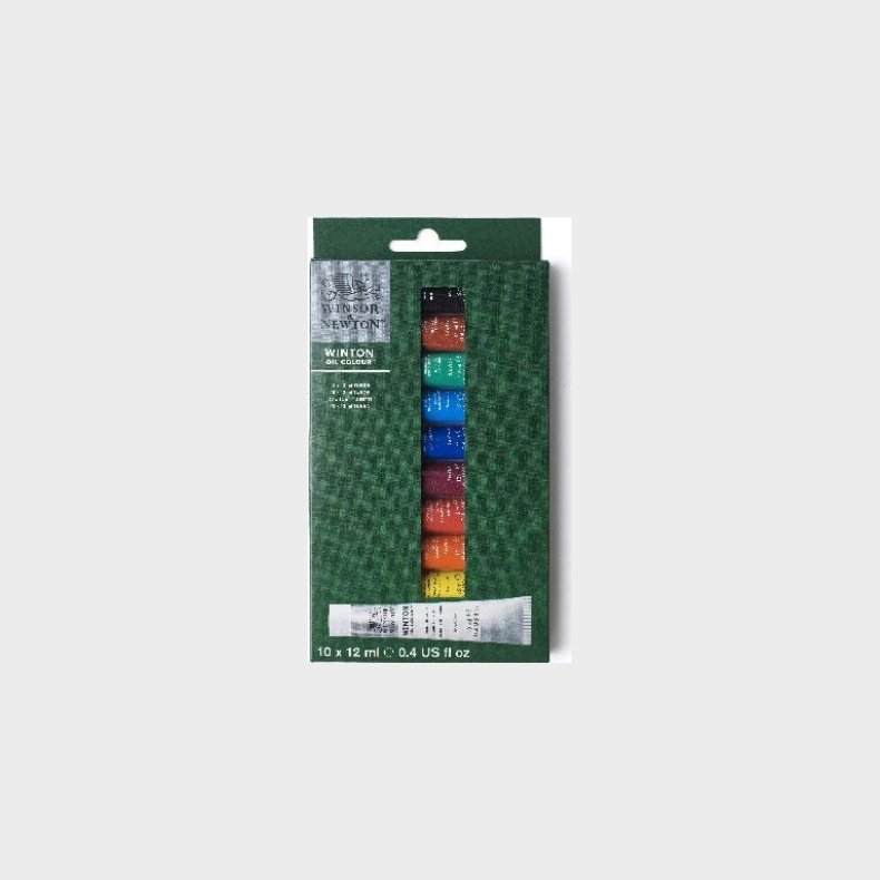 Winsor & Newton - Winton Oil Colour - Oliemaling S�t - 10x12ml