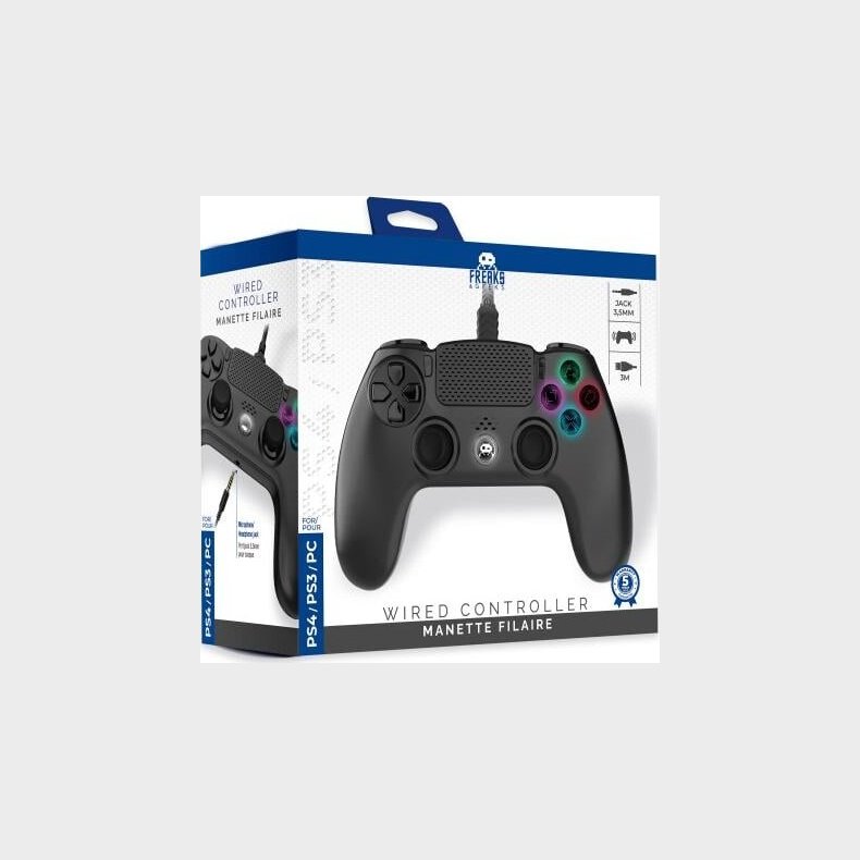 Wired Controller For Ps4 With 3m Cable - Black