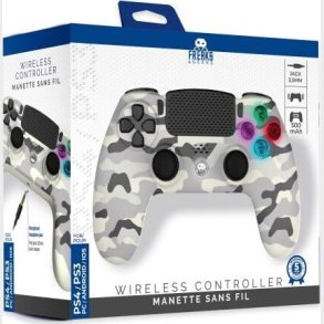 Wireless Controller For Ps4 With 3,5mm Jack Slot - Led-white Camo
