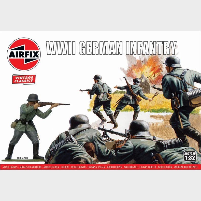 Airfix - Wwii German Infantry - Vintage Classics - 1:32 - A02702v