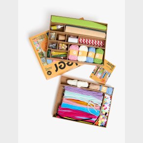 Fippla Kreativt Kunst- og Kreas�t 700+ Dele