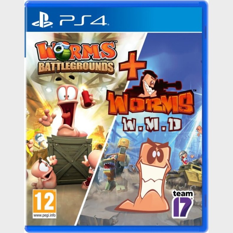 Worms Battlegrounds + Worms Wmd Double Pack - PS4
