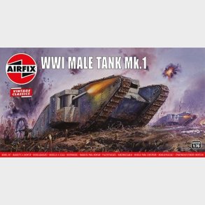 Airfix - Wwi Male Tank Bygges�t - Vintage Classics - 1:76 - A01315v