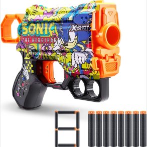 Zuru - X-shot - Skins - Sonic Classic Gun Med 24 Skud