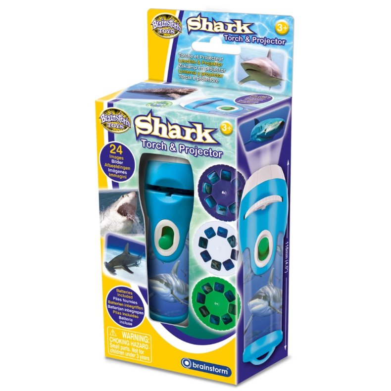 Lommelygte med dias - Hajer