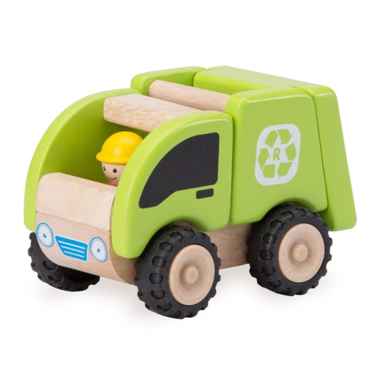 Wonderworld | Biler i tr, 1 stk Skraldebil