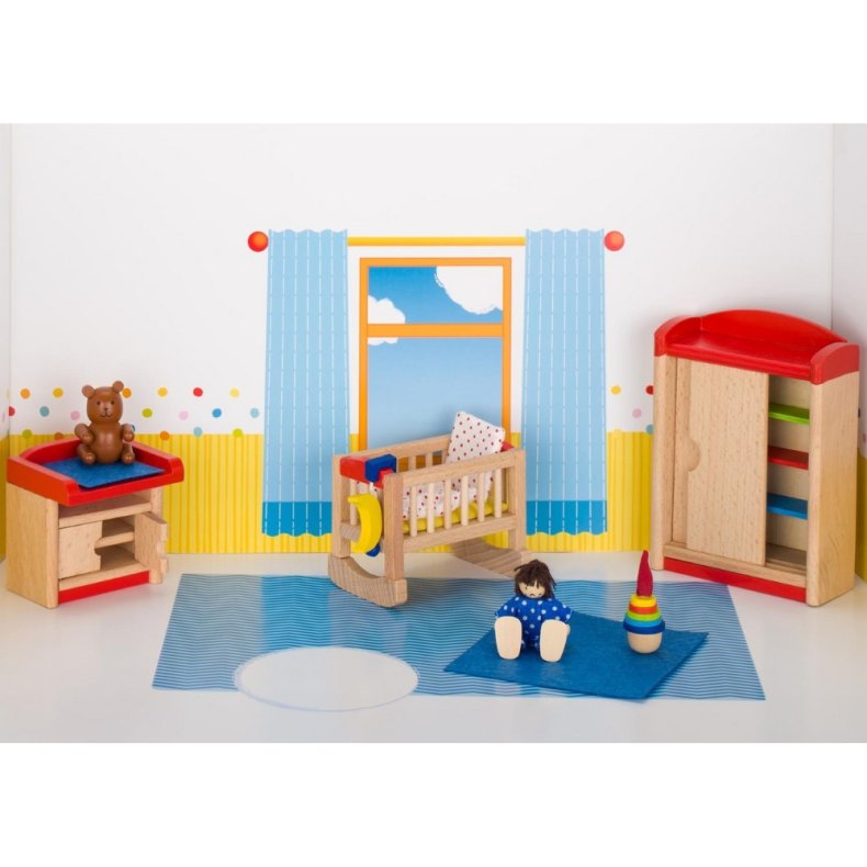 goki | Dukkehus tilbehr - Babyvrelse, klassisk