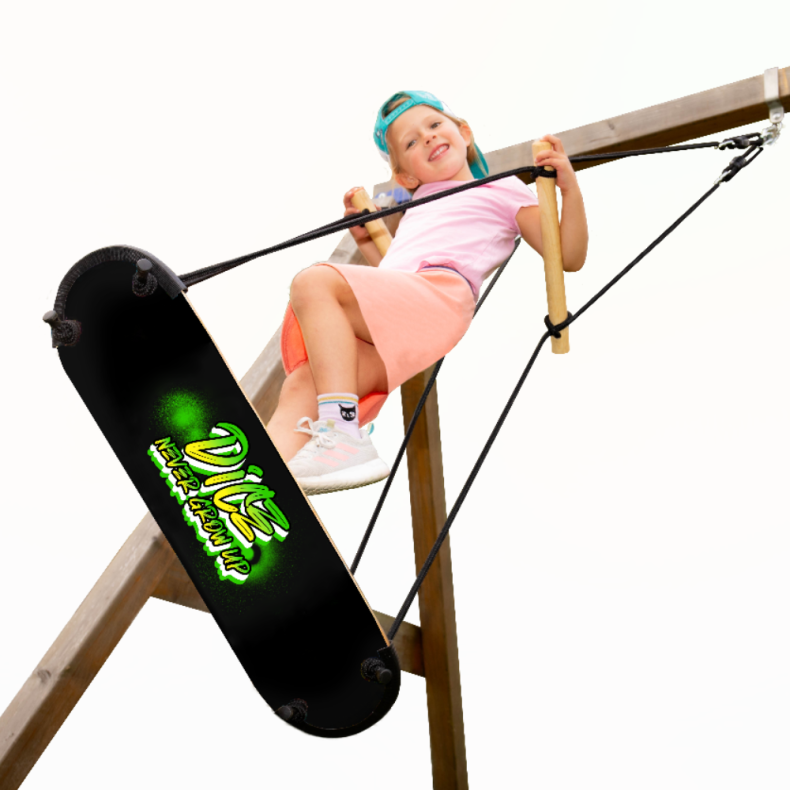 DICE | Skateboardgynge 81 x 20 cm (sort reb)