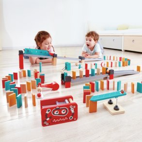 Hape | Domino - Robotfabrikken, 122 dele