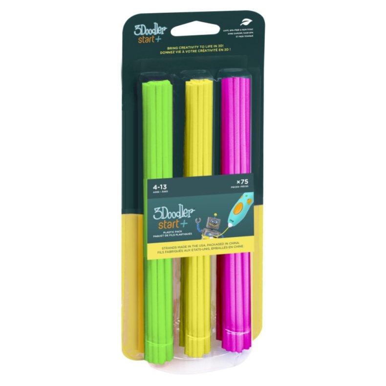 3Doodler Start+ | Refill farvemix 4, 75 stk